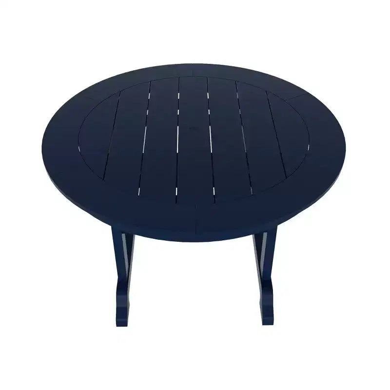 WestinTrends Malibu 5-Piece HDPE Outdoor Patio Chair and Round Table Dining Set