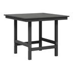 WestinTrends Ashore 5-Piece HDPE Outdoor Square Patio Dining Table Set with Armchairs