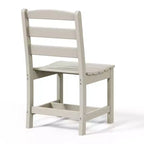 WestinTrends Ashore 5-Piece HDPE Outdoor Square Patio Dining Table Set with Armless Side Chairs