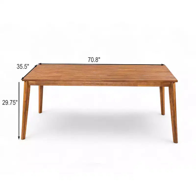 Christopher Knight Home Tensas Outdoor Acacia Wood 5 Piece Dining Set with Cushions