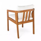 Christopher Knight Home Tensas Outdoor Acacia Wood 5 Piece Dining Set with Cushions