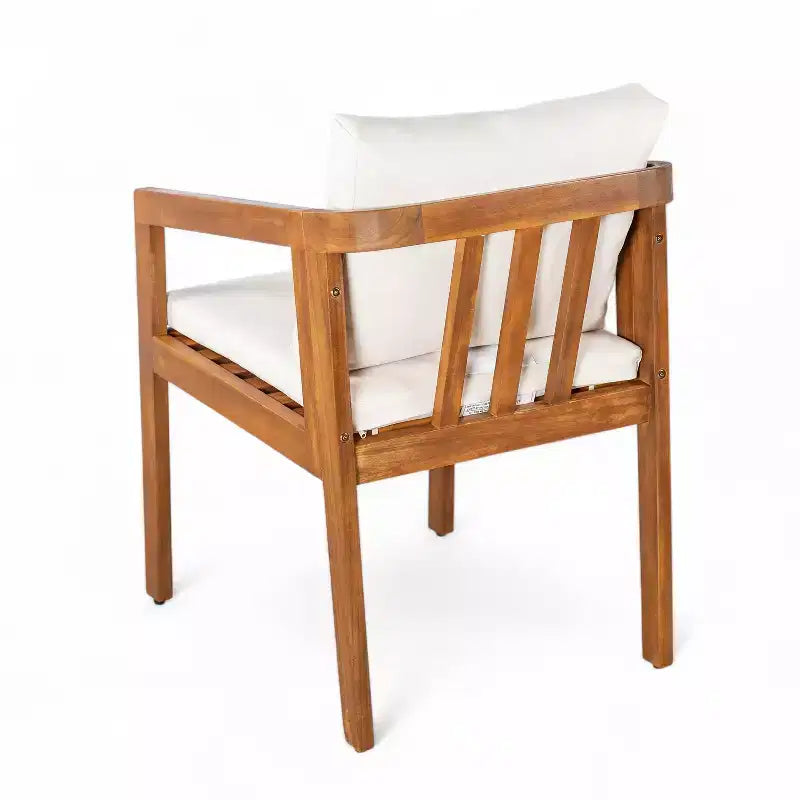 Christopher Knight Home Tensas Outdoor Acacia Wood 5 Piece Dining Set with Cushions