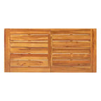 GDFStudio Mahalo Outdoor Wicker and Acacia Wood 6 Piece Dining Set with Bench