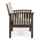 Christopher Knight Home Case 5 Piece Patio Acacia Wood Dining Set with Cushions
