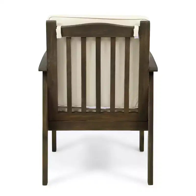 Christopher Knight Home Case 5 Piece Patio Acacia Wood Dining Set with Cushions