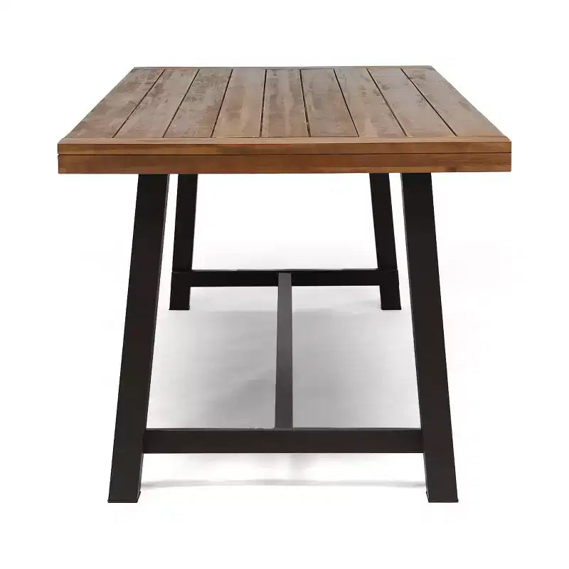 Christopher Knight Home Balfour 9 Piece Outdoor Rustic Acacia Wood Dining Set