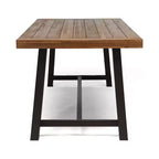 Christopher Knight Home Balfour 9 Piece Outdoor Rustic Acacia Wood Dining Set
