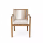 Christopher Knight Home Ashe Rustic 5 Piece Patio Acacia Wood Dining Set with Cushions