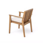 Christopher Knight Home Ashe Rustic 5 Piece Patio Acacia Wood Dining Set with Cushions