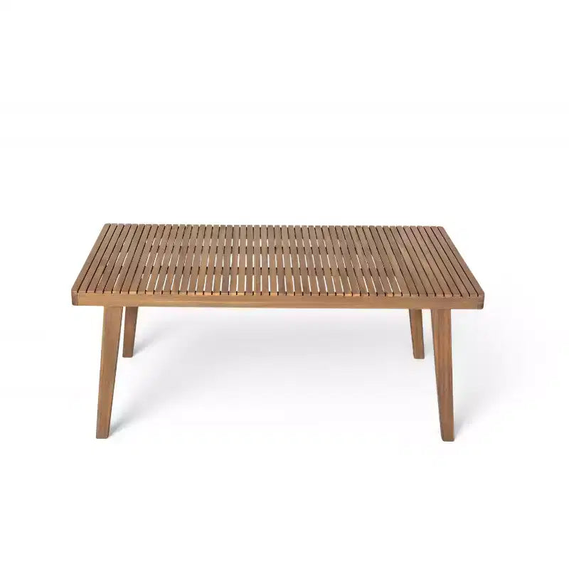 Christopher Knight Home Ashe Rustic 5 Piece Patio Acacia Wood Dining Set with Cushions