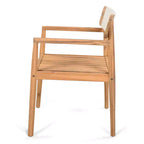Christopher Knight Home Sett Rustic 5 Piece Patio Acacia Wood Dining Set