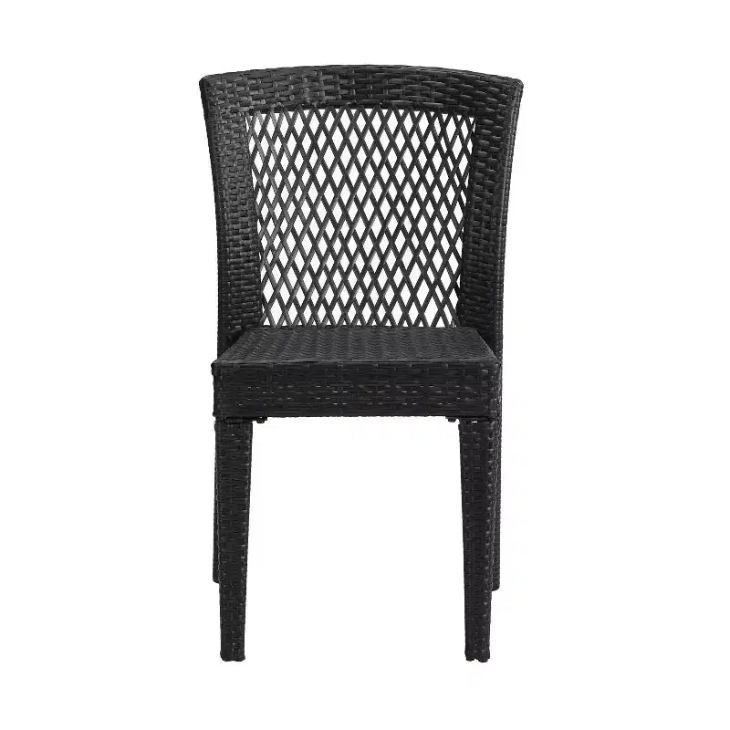 Christopher Knight Home Truda 7 Piece Patio Dining Set with 69 Rattan Table and Stackable Chairs