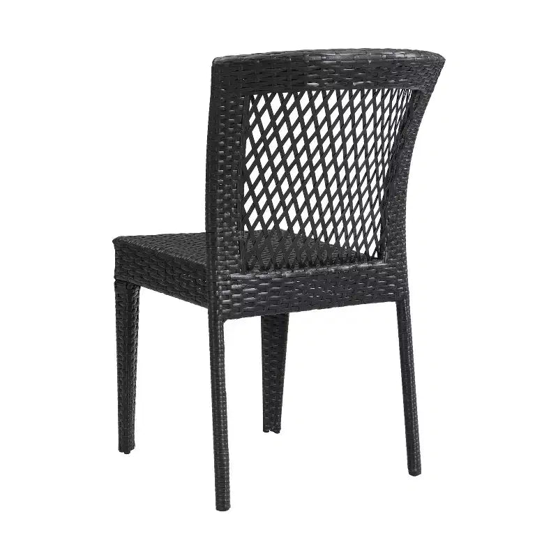 Christopher Knight Home Truda 7 Piece Patio Dining Set with 69 Rattan Table and Stackable Chairs