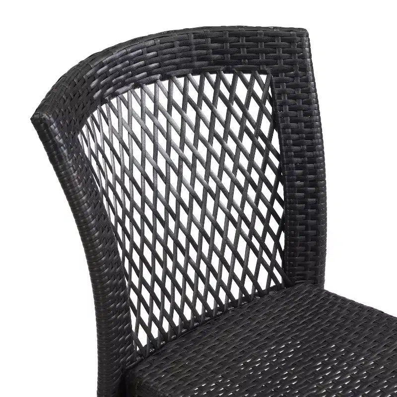 Christopher Knight Home Truda 7 Piece Patio Dining Set with 69 Rattan Table and Stackable Chairs