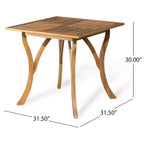 Christopher Knight Home Carroll Outdoor Acacia Wood and Wicker 5 Piece Dining Set