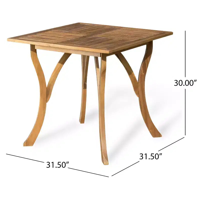 Christopher Knight Home Carroll Outdoor Acacia Wood and Wicker 5 Piece Dining Set