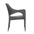 Christopher Knight Home Carroll Outdoor Acacia Wood and Wicker 5 Piece Dining Set