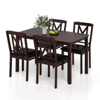 Costway 5 Piece Dining Table Set for 4 Rectangular Kitchen Table & 4 Chairs Dinette Set
