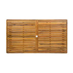 Christopher Knight Home Skirk 7 Piece Patio Rustic Acacia Wood Dining Set with Slatted Table