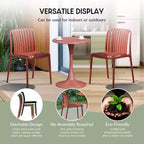 WestinTrends Playa 5-Piece Outdoor Metal Dining Table Set And Stackable Resin Patio Chairs