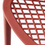 WestinTrends Playa 3-Piece Outdoor Round Metal Dining Table Set And Stackable Resin Patio Dining Side Chairs