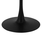 WestinTrends Playa 5-Piece Round Metal Bistro Dining Table Set And Stackable Resin Patio Dining Side Chairs