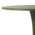 WestinTrends Playa 5-Piece Round Metal Bistro Dining Table Set And Stackable Resin Patio Dining Side Chairs