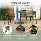 WestinTrends Playa 5-Piece Indoor Outdoor Metal Patio Dining Table Set With Stackable Patio Chairs