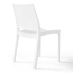 WestinTrends Playa 5-Piece Indoor Outdoor Round Metal Patio Dining Table Set With Stackable Patio Dining Side Chairs