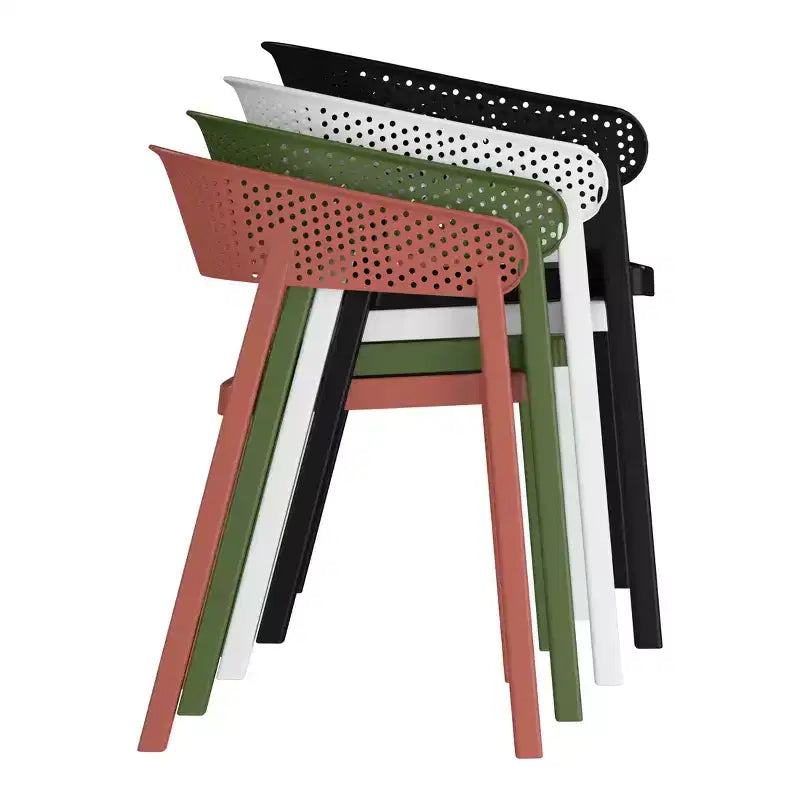 WestinTrends Playa 3-Piece Indoor Outdoor Metal Patio Dining Table Set With Stackable Patio Chairs