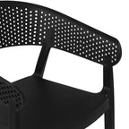 WestinTrends Playa 3-Piece Indoor Outdoor Metal Patio Dining Table Set With Stackable Patio Chairs