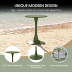 WestinTrends Playa 3-Piece Outdoor Indoor Metal Patio Dining Table Set With Stackable Patio Chairs