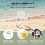 WestinTrends Playa 3-Piece Outdoor Indoor Metal Patio Dining Table Set With Stackable Patio Chairs