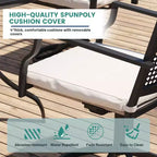 Mondawe 7-Piece Outdoor Dining ,With 1 Piece Extendable Rectangle Table and 6 Piece 360 Degree Swivel Chair Patio Set