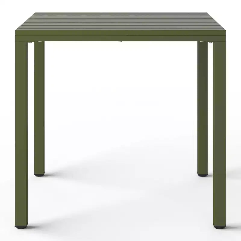 WestinTrends Playa 5-Piece Outdoor Patio Metal Frame Dining Table Set with Stackable Patio Dining Chairs