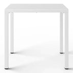 WestinTrends Playa 5-Piece Outdoor Patio Metal Frame Dining Table Set with Stackable Patio Dining Chairs