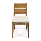 Christopher Knight Home Juliette Rustic 7 Piece Outdoor Rattan Acacia Wood Slatted Dining Set with Cushions