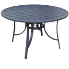 Courtyard Casual Santa Fe 5 pc 48 Round Dining Set with Sling Swivel Rockers Includes one Round table and 4 Sling Swivel Rockers