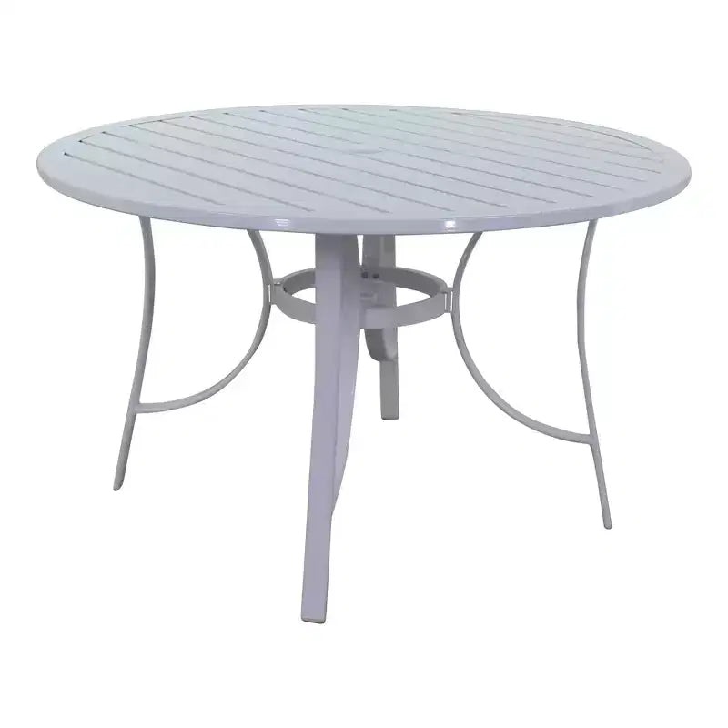 Courtyard Casual Santa Fe 5 pc 48 Round Dining Set with Wicker Swivel Rockers Includes one Round table and 4 Wicker Swivel Rockers