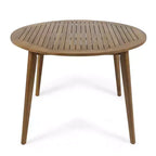 Christopher Knight Home Torrence Outdoor Acacia Wood and Wicker 5 Piece Dining Set with Cushion