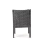 Christopher Knight Home Torrence Outdoor Acacia Wood and Wicker 5 Piece Dining Set with Cushion