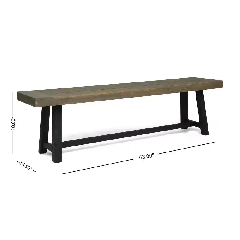 Christopher Knight Home Calero Outdoor Acacia Wood and Wicker 6 Piece Dining Set with Bench