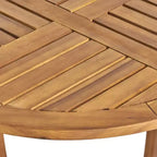 Christopher Knight Home Daisy 3 Piece Patio Rustic Acacia Wood Dining Set with Wicker Woven Chair