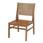 Christopher Knight Home Daisy 3 Piece Patio Rustic Acacia Wood Dining Set with Wicker Woven Chair