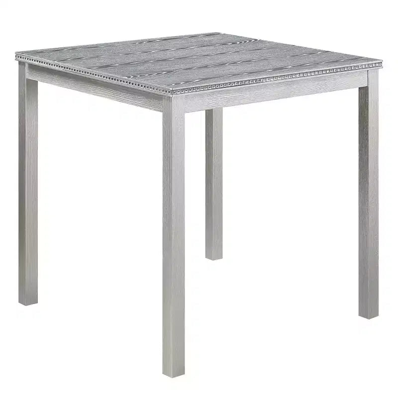 MAYEERTY 5-Piece Counter Height Table Set, Wooden Table & 4 Upholstered Chairs