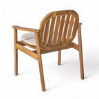 Christopher Knight Home Priya Farmhouse 7 Piece Acacia Wood Patio Dining Set with Rectangular Slatted Table
