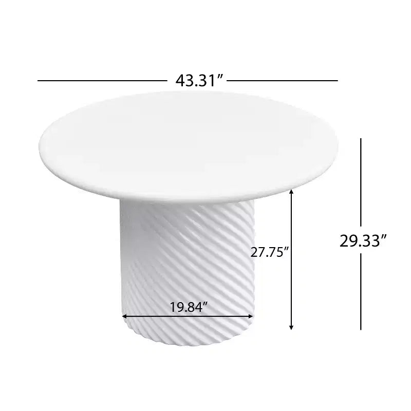 Christopher Knight Home Teodora Modern Outdoor 5 Piece Lightweight Concrete Dining Set with Fluted Stools