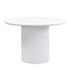 Christopher Knight Home Teodora Modern Outdoor 5 Piece Lightweight Concrete Dining Set with Fluted Stools