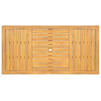 Christopher Knight Home Virote Modern 5 Piece Patio Acacia Wood Dining Set with Umbrella Hole and Slatted Table