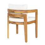Christopher Knight Home Virote Modern 5 Piece Patio Acacia Wood Dining Set with Umbrella Hole and Slatted Table